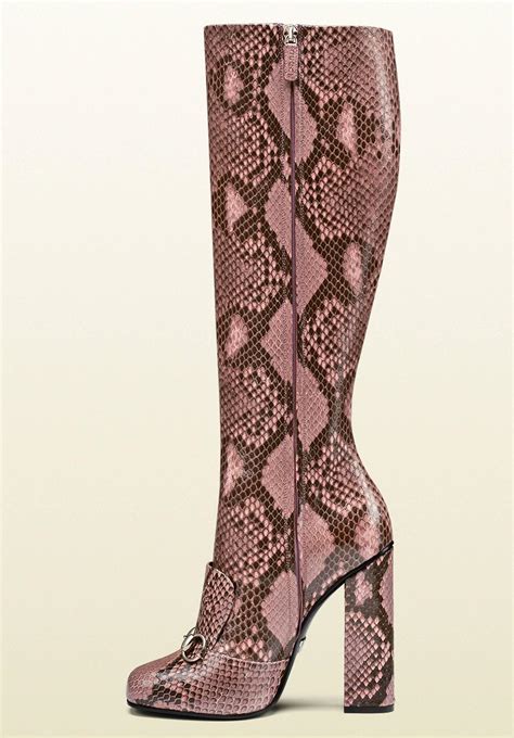 gucci python boots|Gucci knee high boots price.